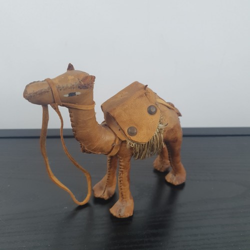 Altes lederkamel krippe figur - altes,