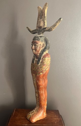 Holzstatue des osiris - holzstatue,
