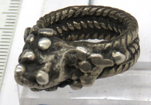 Alter silber ring aus - silber,