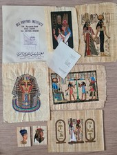 7 handbemalte ägyptische