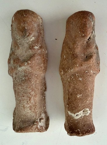 Paar aus terrakotta uschebtis - paar,